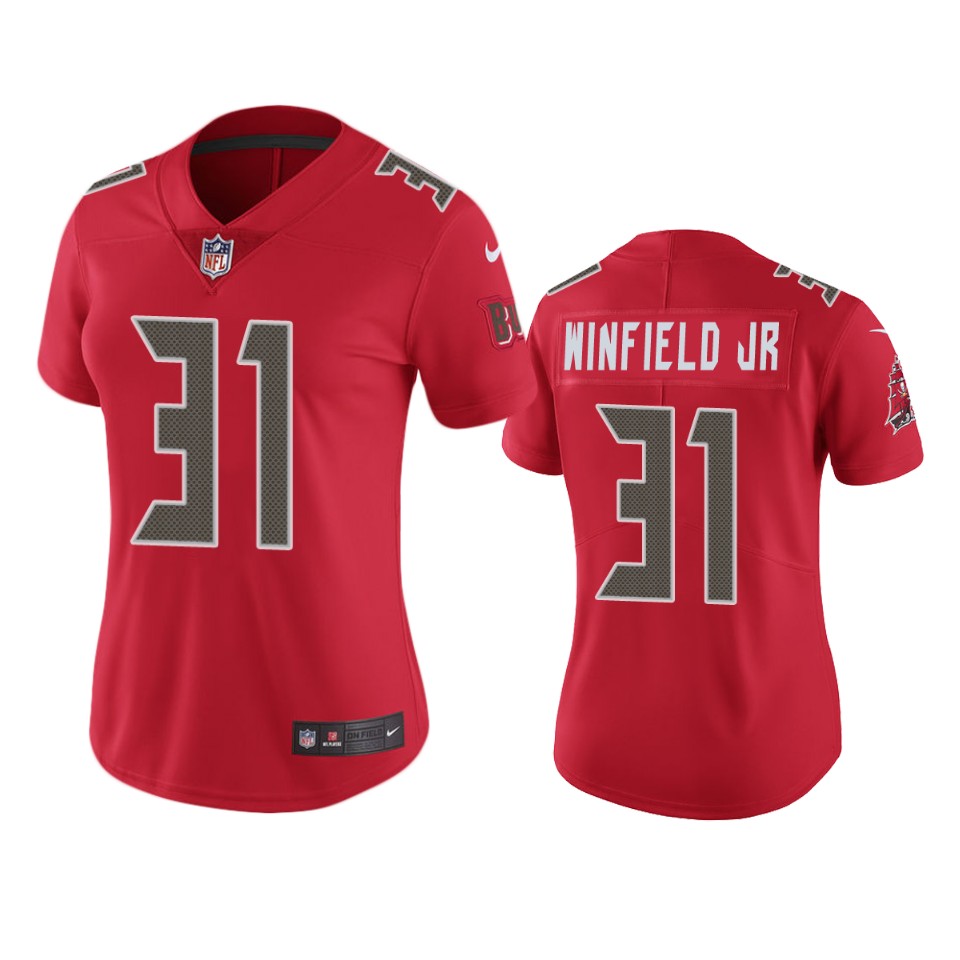 Tampa Bay Buccaneers WOMEN Nike NFL Color Rush Limited  #31 Antoine Winfield Jr. Red Jersey->tampa bay buccaneers->NFL Jersey